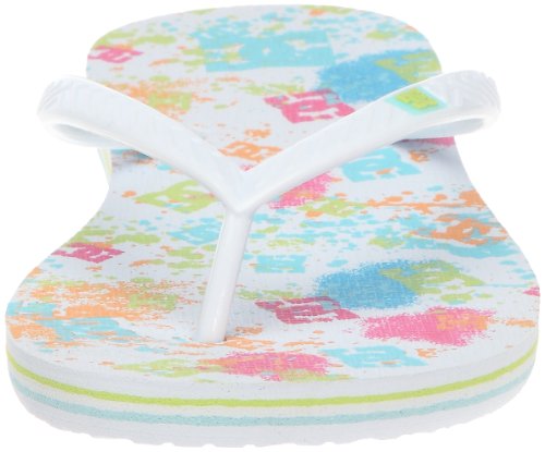 DC Women's Spray Graffik Flip-Flop,White/Ocean,10 M US thumbnail