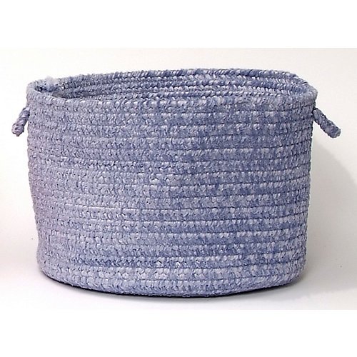 Colonial Mills Simple Chenille Utility Basket, 14 by 10-Inch, Amethyst