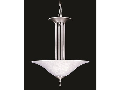 Framburg 9318 BS/PN 3-Light Bellevue Pendant, Brushed Stainless