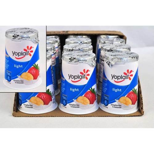 Yoplait Light Strawberries 'n Bananas Fat Free Yogurt thumbnail