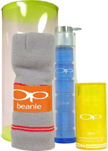 OP Juice by Ocean Pacific for Men 3 Piece Set Includes: 2.5 Oz Cologne Spray + 2.75 Oz Deodorant Stick + Beanie Hat