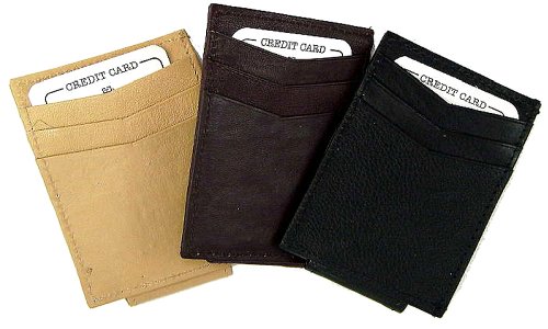 Leather Money Clip & Credit Card Holder - Style 1010R