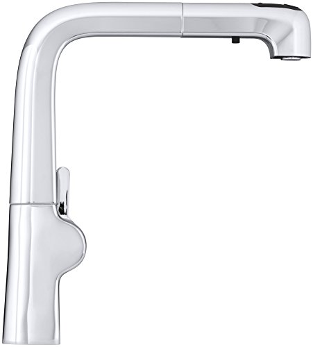 KOHLER K-6331-BL Evoke Single-Control Pullout Kitchen Faucet, Matte Black thumbnail