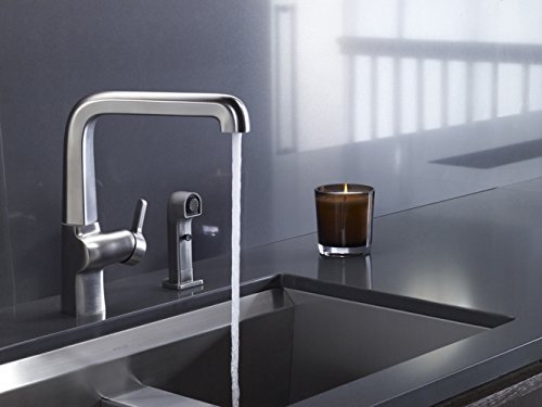 KOHLER K-6331-BL Evoke Single-Control Pullout Kitchen Faucet, Matte Black thumbnail