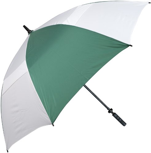 Haas-Jordan Hurricane 345 Auto-Open Umbrella, Pine/White thumbnail