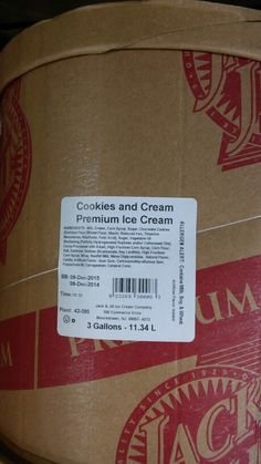 Jack & Jill: Cookies and Cream Premium Ice Cream 3 Gallon