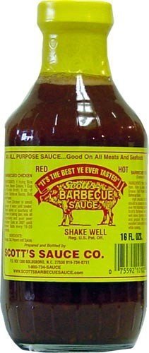 Scott's Spicy BBQ Sauce - Fat and Sugar Free, 16 Fl Oz Pack of 3