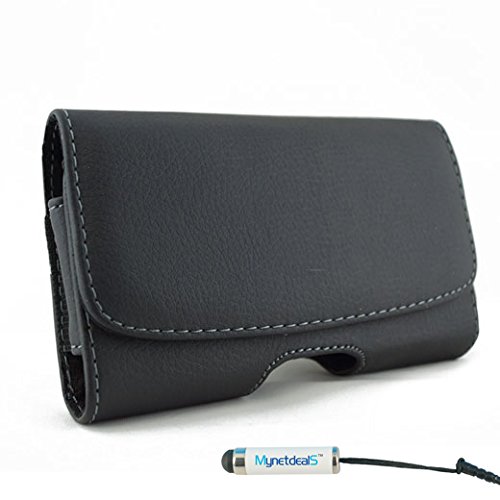 MyNetDeals MyN-8875 Horizontal Leather Case Pouch Holster for Apple iPhone 6/6S/7/8 (4.7-Inch) with Magnetic Closure with Belt Clip Belt Loops and Min