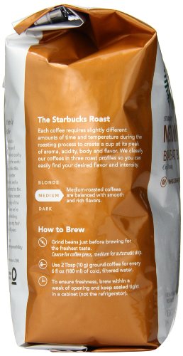 Starbucks Breakfast Blend Whole Bean Coffee, 12 Ounce thumbnail