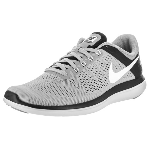 NIKE Men's Flex 2016 Rn Wolf Grey/White Black Running Shoe 10 Men US