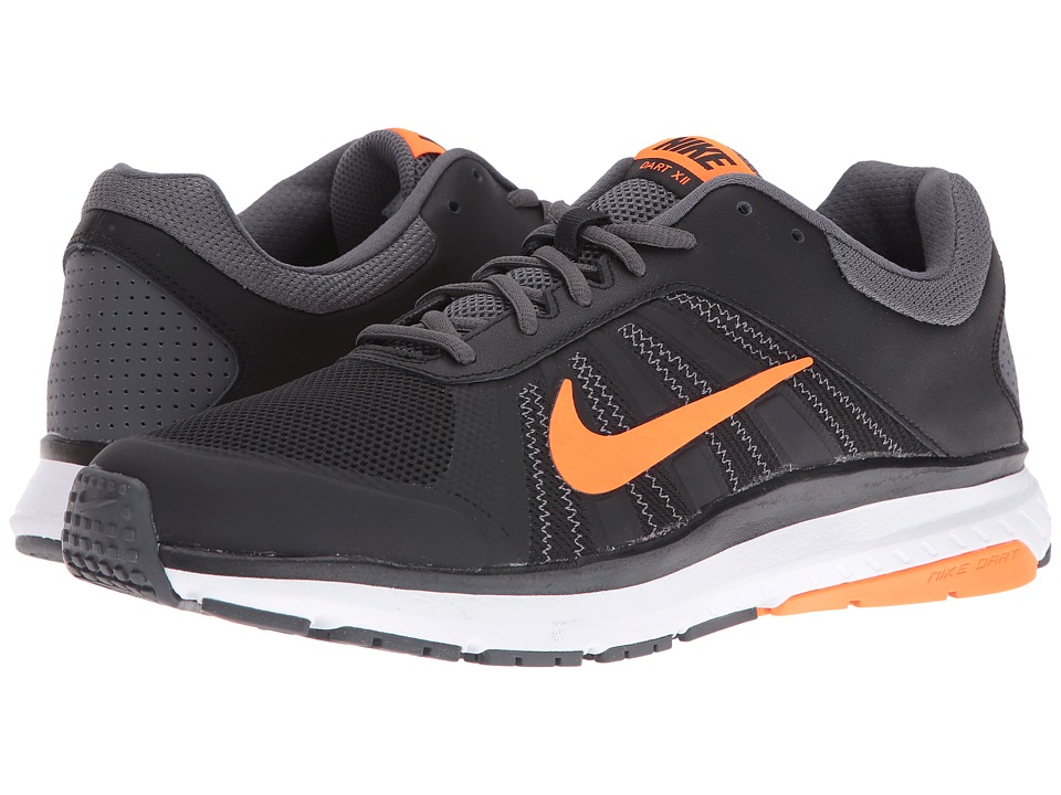 Nike 831533-009 Men S Dart 12 MSL Ankle-High Running Shoes  Black/Orange/Grey  10