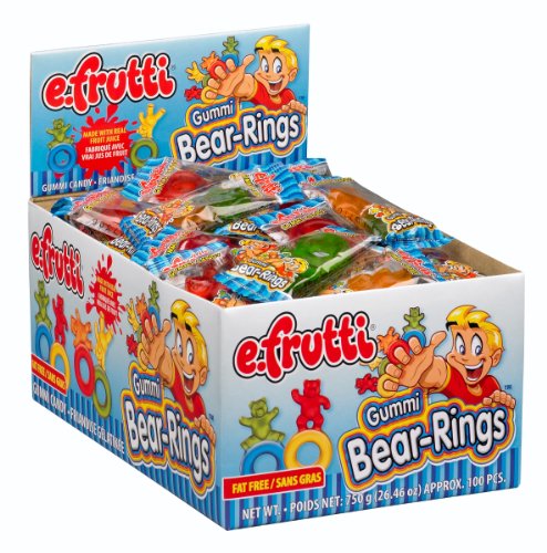 E.frutti Gummi Bear Rings, 0.26-Ounce (Pack of 80)