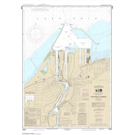 NOAA Chart 14836: Ashtabula Harbor 40.9 X 29.6 (Traditional Paper)
