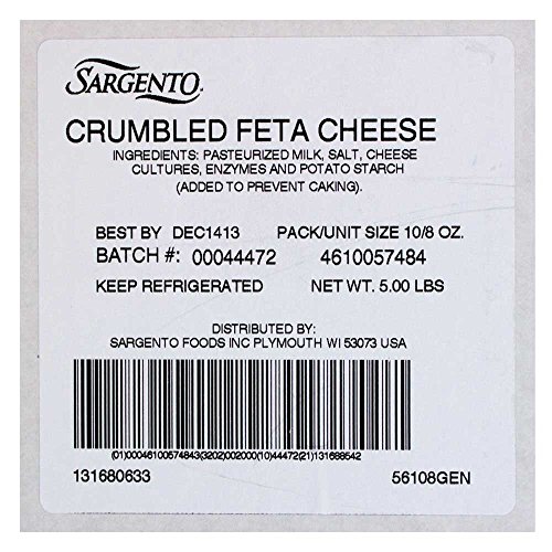 Sargento Crumbled Feta Cheese, 8 Ounce -- 10 per Case. thumbnail
