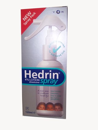 Hedrin 4% Lotion Spray 120ml