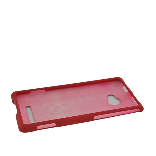 Faceplate Hard Plastic Protector Snap-on Cover Case HTC Windows Phone 8X Zenith 6990, Red Texture thumbnail