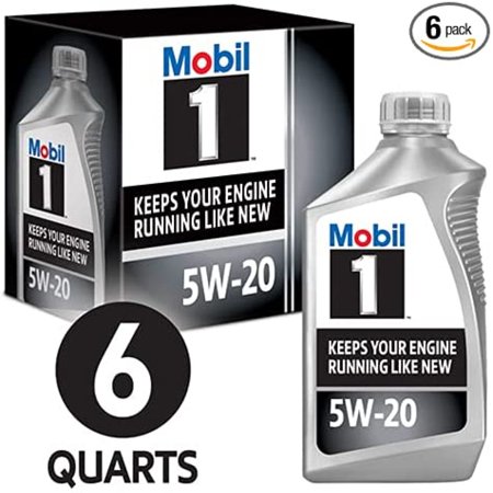Mobil 1 Full Synthetic Motor Oil 5W-20  6-Pack of 1 Quarts