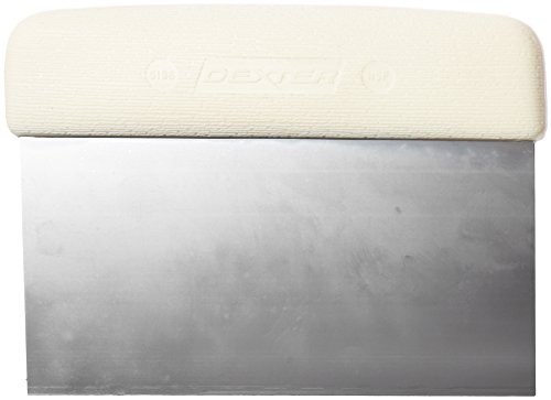 Dexter Russell 19783 - Dough Cutter/Scraper, High Carbon Steel, White Handle, 6