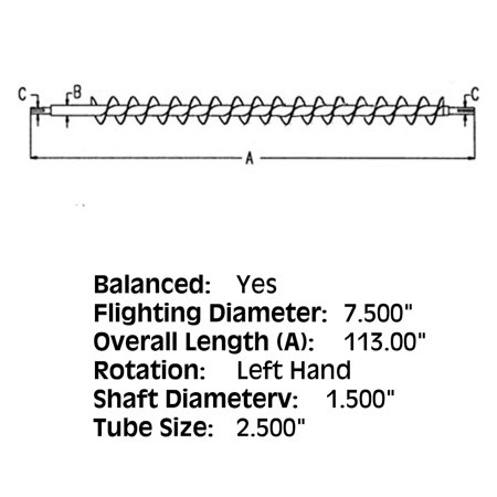 RAParts Tank Cross Front Auger Fits 7720 7721 AH98212 AH98212-a COH60-0036 LAJA7720