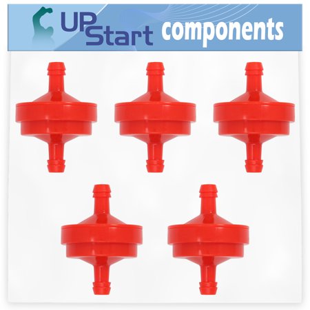 5-Pack 394358 Fuel Filter Replacement for Briggs & Stratton 122Q32-0036-H1 Engine - Compatible with 298090S Fuel Filter 150 Micron