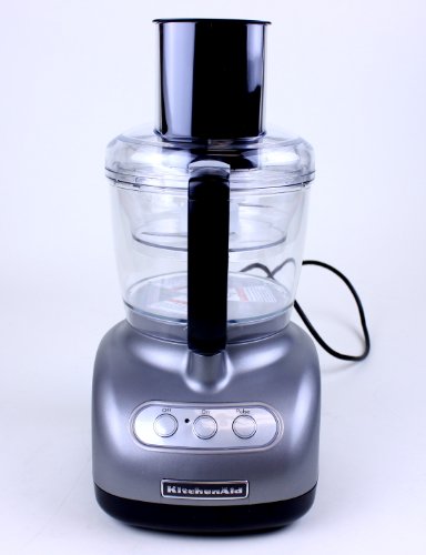 KitchenAid KFP720CU 7 Cup Food Processor with Mini Bowl and Blade, Contour Silver