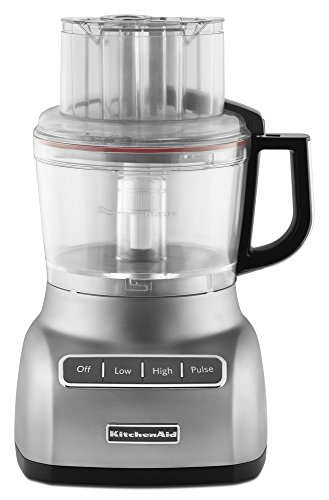 KitchenAid KFP0922CU 9-Cup Food Processor with Exact Slice System - Contour Silver thumbnail