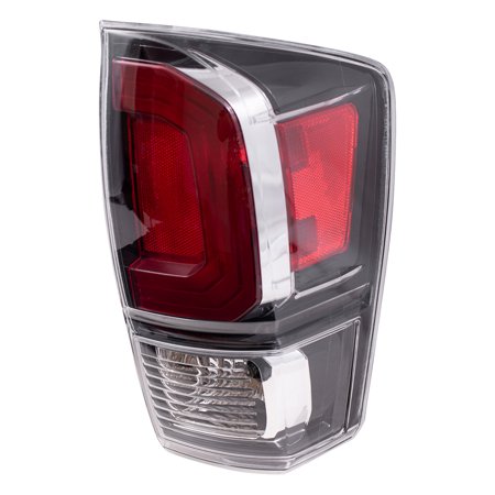 Brock Replacement Passenger Right Combination Tail Light Assembly Without Black Bezel for 2020-2021 Toyota Tacoma Limited 6222-0104R
