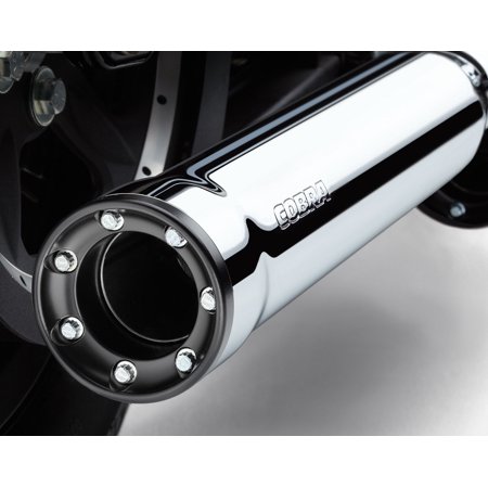 Cobra 3  Chrome Slip-on Mufflers W/Race-Pro Tips (6051)