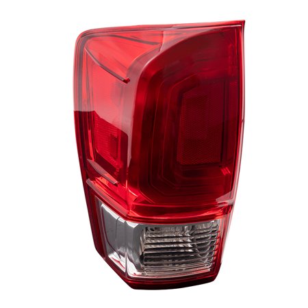 Brock Replacement Driver Left Combination Tail Light Assembly Without Black Bezel for 2016-2017 Toyota Tacoma SR/SR5 6222-0090L