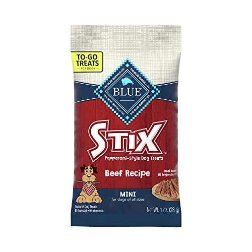 Blue Buffalo Stix Natural Pepperoni-Style Dog Treats  Beef Flavor  1-oz. Pack (12 Count) thumbnail