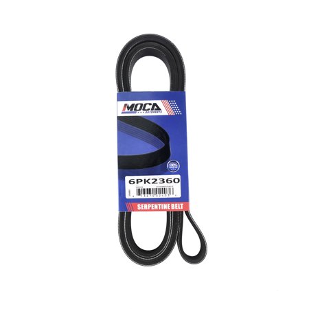 MOCA AUTOPARTS 6PK2360 Serpentine Belt for 13-17 Buick Enclave 3.6L & 03-04 Cadillac Escalade 5.3L & 08-09 Chevrolet Equinox 3.6 & 13-16 GMC Acadia 3.