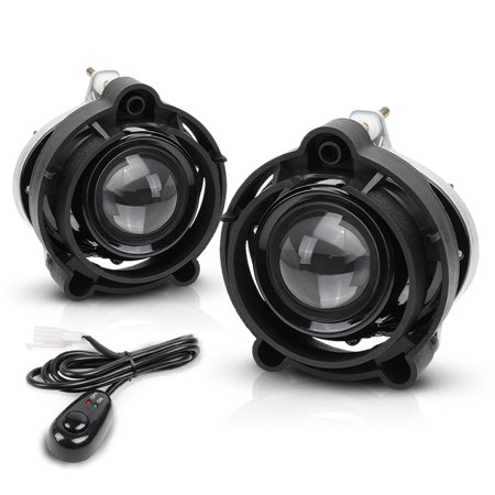 Clear Projector Fog Light W/Switch+Harness for 03-18 Chevy HHR/Impala/Malibu/CTS 04 05 06 07 08 09 10 11 12 13 14 15 16 17