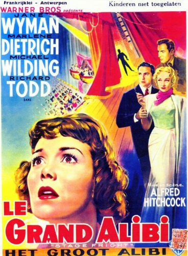 Stage Fright Framed Poster Movie Belgian 11 X 17 Inches - 28cm X 44cm Jane Wyman Marlene Dietrich Alastair Sim Sybil Thorndike