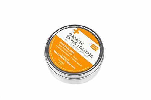 Organic Silver Lozenges - Soothing Honey with Lemon: the Perfect Cough Drop for Cough, Throat & Mouth Health or Even Daily Supplementation and Imm thumbnail