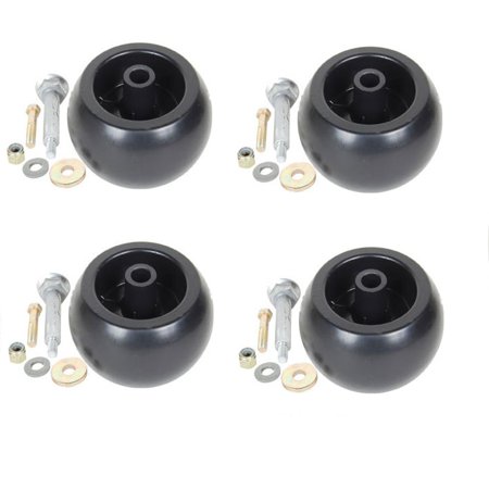 Set of 4 Deck Wheel Roller+Kit Fits Exmark 103-7263 109-2098