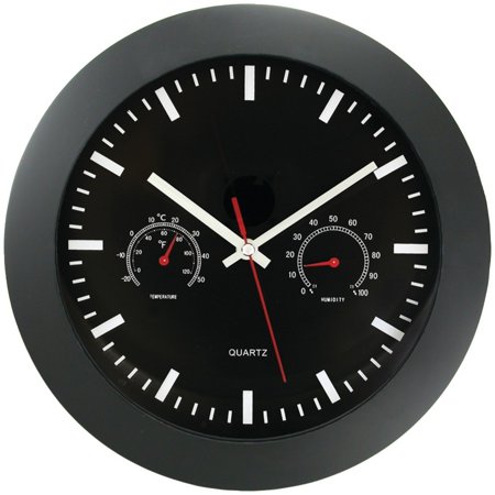 6990 12  Temperature & Humidity Wall Clock