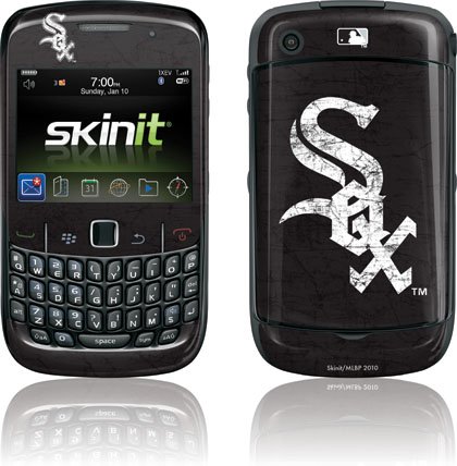 MLB - Chicago White Sox - Chicago White Sox - Solid Distressed - BlackBerry Curve 8530 - Skinit Skin thumbnail