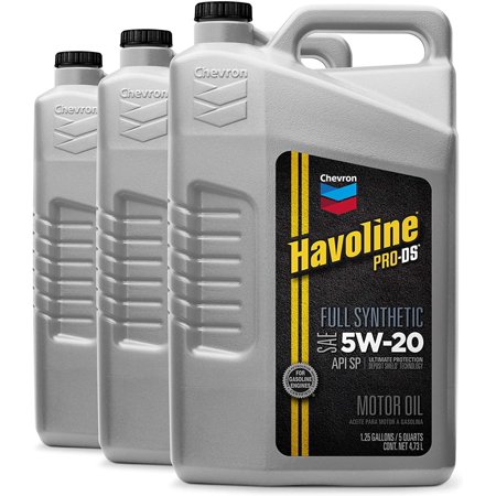HAVOLINE 5W-20 PRO DS Full Synthetic Motor Oil  5 Quart  Pack of 3  223727485