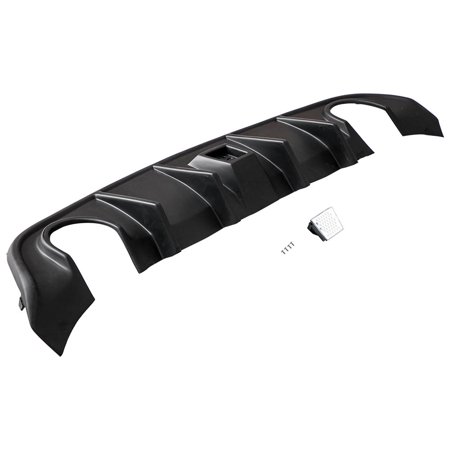 Maxpeedingrods Rear Bumper Diffuser Valance W/ LED Brake Light for Dodge Charger for SRT 15-20