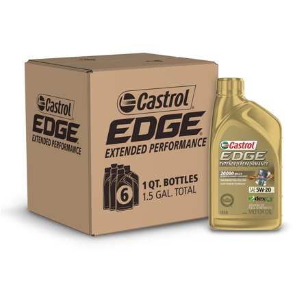 Castrol EDGE Extended Performance 5W-20 Advanced Full Synthetic Motor Oil  1 Quart  Case of 6