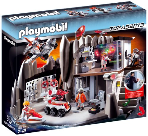 PLAYMOBIL Secret Agent Headquarters with Alarm System