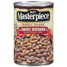 KC Masterpiece Baked Beans, Smoky Bourbon, 16 Oz. (Pack of 6)