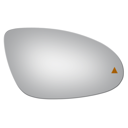 Burco 5359B Convex Passenger Side Power Replacement Mirror Glass for 2007-2009 Mercedes-Benz CL550 W/O Baking Plate