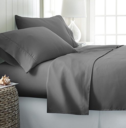Soft Essentials Premium 4pc Queen Ultra Soft Sheet Sets Gray