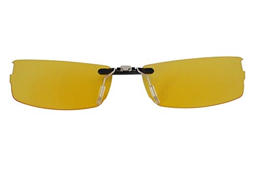 Custom Polarized Clip on Sunglasses for Oakley HALFSHOCK OX3119 3119 (Yellow) - Night Vision