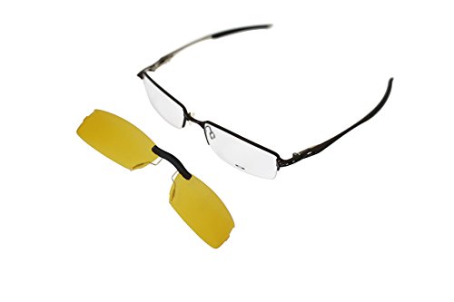 Custom Polarized Clip on Sunglasses for Oakley HALFSHOCK OX3119 3119 (Yellow) - Night Vision thumbnail