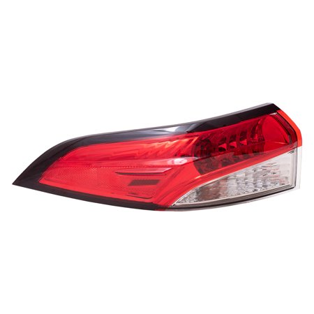Brock Replacement Driver Left Combination Tail Light Assembly Body Mounted for 2020-2022 Toyota Corolla L/LE/SE Sedan North America Built 6222-0107L