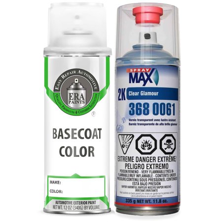 ERA Paints 9797/EBZ/EN3 - Crystal White for SMART Exact Match Spray Paint Spray - Essential Kit W/ 2K SprayMax Clearcoat