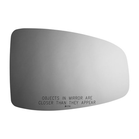 Burco- 5796 Convex Passenger Side Replacement Mirror Glass for 2017-2020 Honda Clarity W/O Baking Plate
