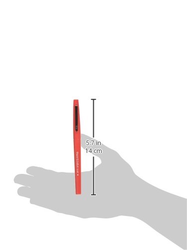 Paper Mate Flair Felt Tip Pens, Medium Point, Red, 12-Count